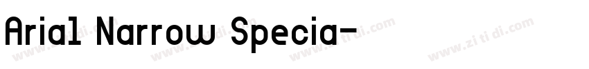 Arial Narrow Specia字体转换